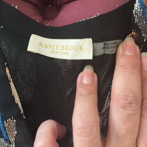 Silk metallic blouse Ramy Brook - Picture 2 of 7